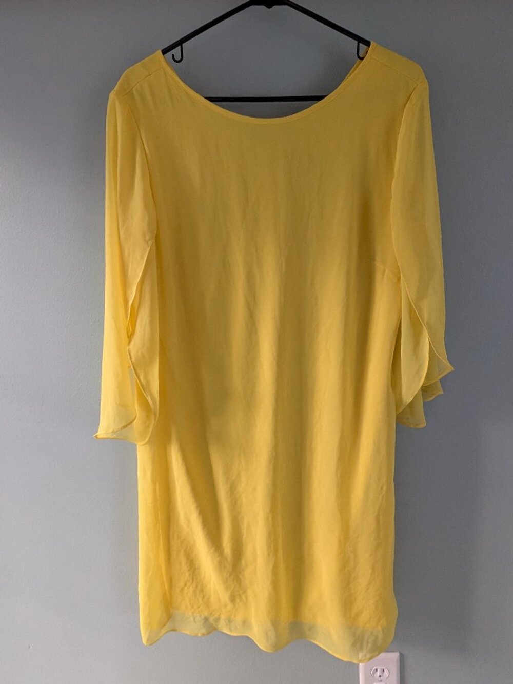 Dressbarn Yellow Lightweight Size 12 Dress